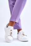 Women's Sports Shoes On A Massive Platform White And Black Chante