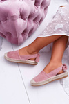 Różowe Espadryle Damskie Tenisówki Moriente