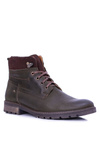 Neex Olive Leather Warmed Men's Kobe Boots