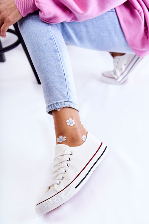 Women's Classic Sneakers White Be Mine