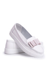 Mokassins Women's Leather White Pink Lovren