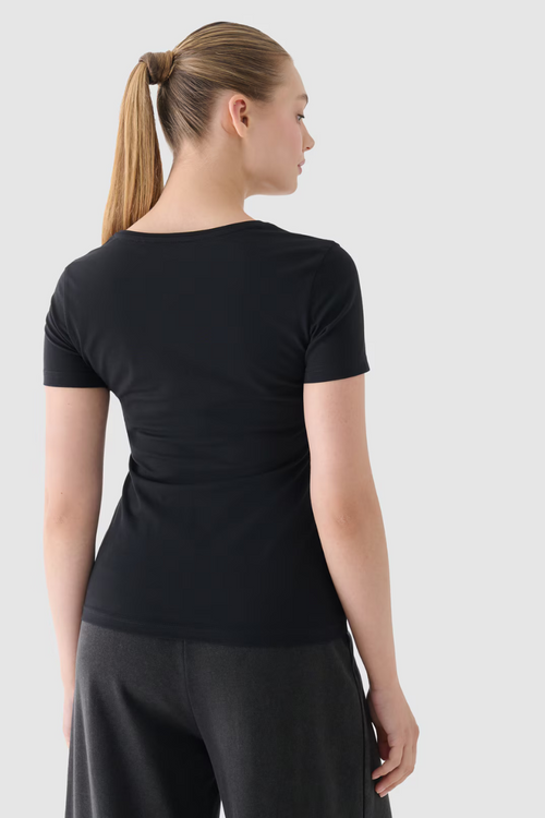 Women's T-Shirt With Print 4F Black 4FWMM00TTSHF1846-20S