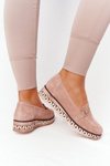Loafers On A Platform Laura Messi 2284 Pink