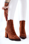 Suede Heeled Boots Brown Coriseis