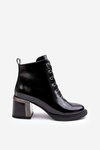 Women's Lacquered Boots D&A MR870-98 Black