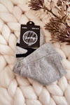 Women's Cotton Socks Black Pattern Grey
