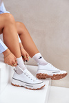Low Women's Sneakers On Platform White Aradwin