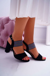 Women's Stiletto Sandals Sergio Leone SK857 Black Nargos