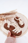 Girls Sandals With Decorative Detail Beige Serina