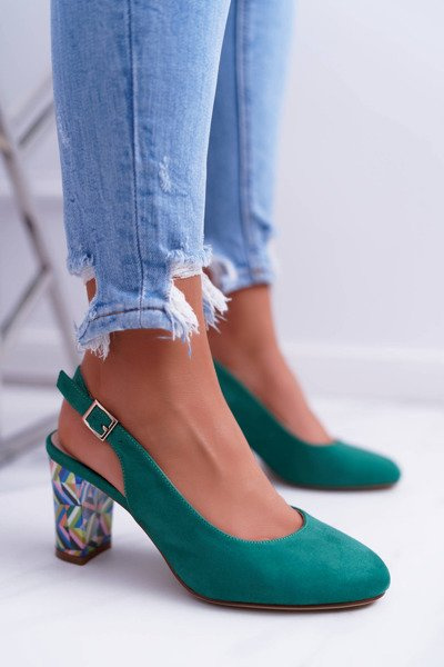 Sergio Leone SK788 Green Lati Women's Galanter Stiletto pumps