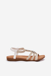 Women's Flat Sandals With Woven Straps Artiker 56C1323 White