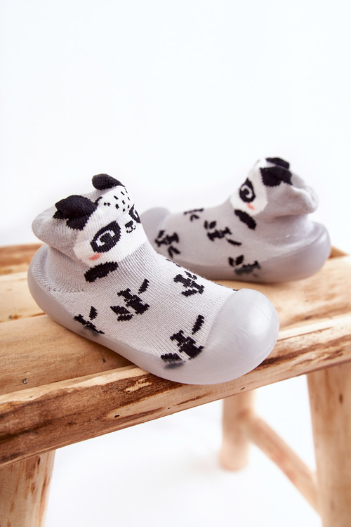 Children's slippers Niechodki Befado 002P038 Grey