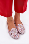 Cutout Ballet Flats With Open Heel Multicolor Navinnia