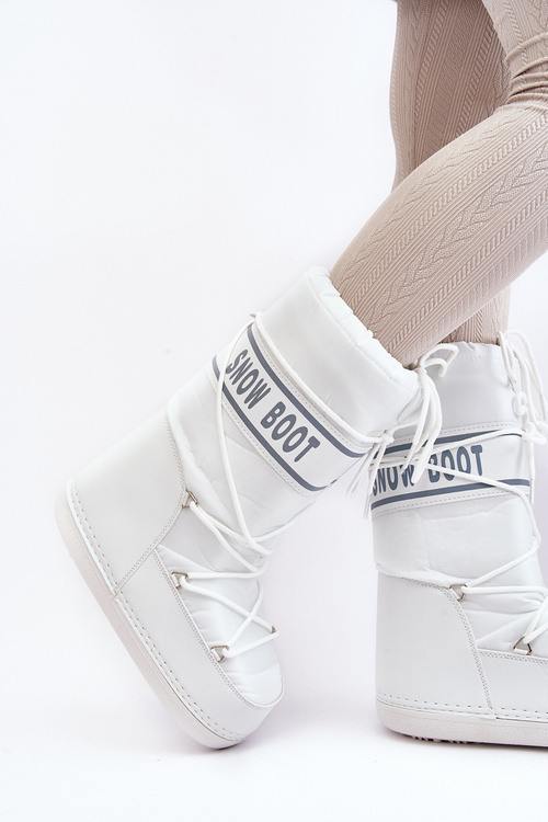 Women's High Snow Boots White Venila