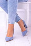 Suede Women's Blue Celine Stiletto pumps