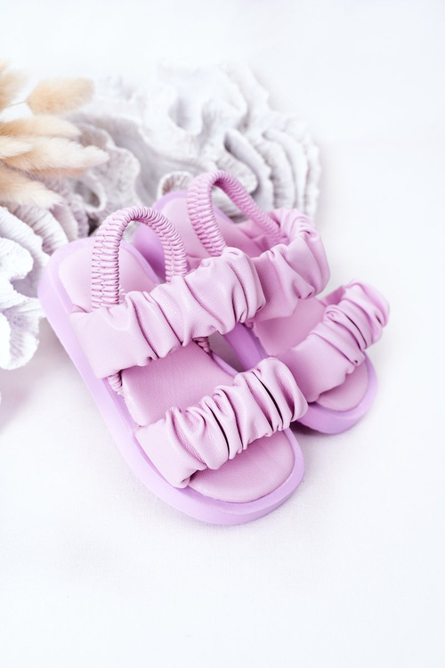 Children's Sandals With Drawstring Purple Sweetness