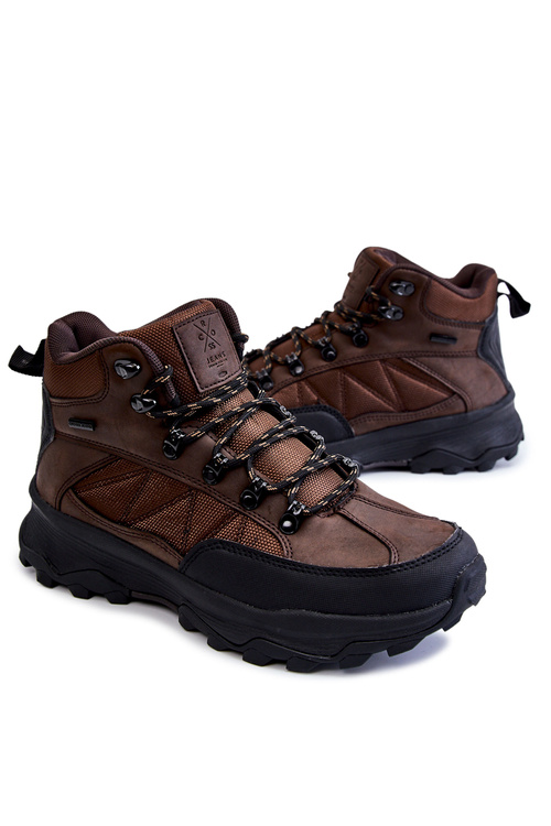 Men's Warm Trekking Shoes Cross Jeans KK1R4019C Dark brown