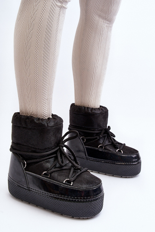 Women's Snow Boots with Black Laces Toolsa