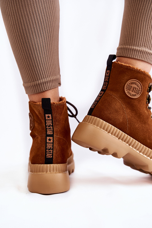 Suede Warm Boots Big Star KK274520 Brown