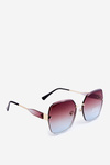 Women's Sunglasses with Gradient Lenses UV400 Brown