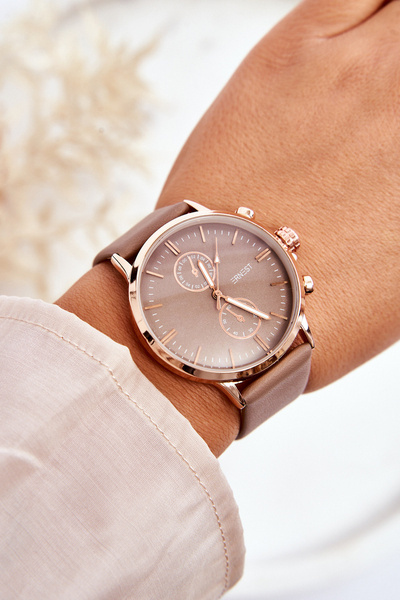 Women's Watch with Strap Ernest 62144 Beige