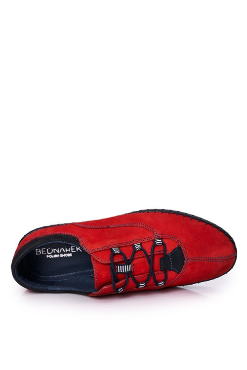 Men's Leather Shoes BEDNAREK Red
