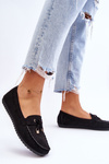 Classic Suede Loafers Black Good Time