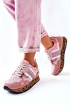 Buty Sportowe Platforma Logo Big Star Różowe II274298