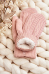 Warm Women's Single-Finger Pink Gloves