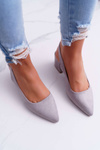 Women's Stiletto pumps Grey Contrail