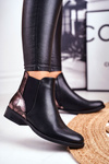 Women’s Boots On Flat Heel Black Dibbo