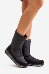 Women's Snow Boots With Zipper PROGJ-22-130 Black