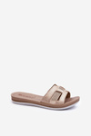 Comfortable Shiny Women's Slippers Inblu BA000050 Gold