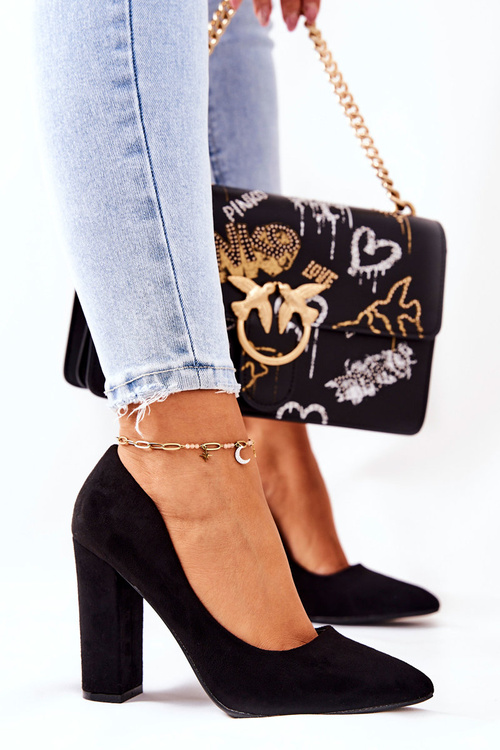 Suede Stiletto pumps Black Valoris