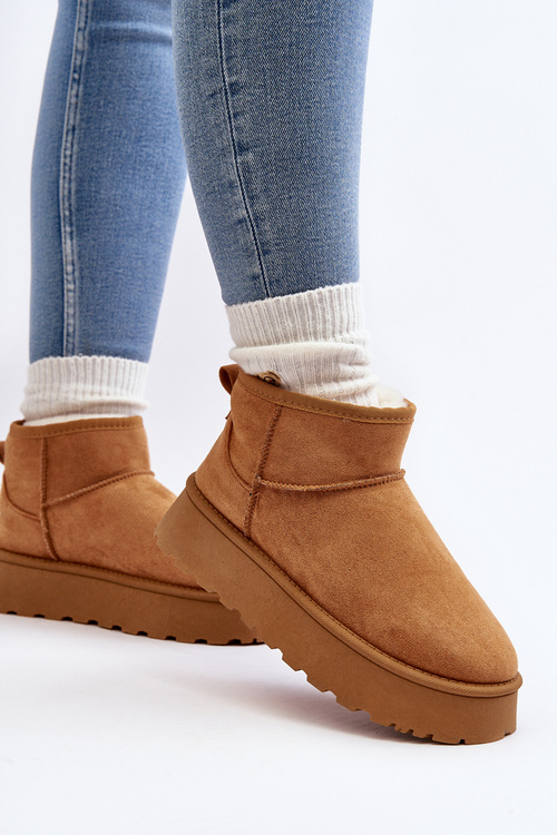 Women's Snow Boots on Platform Camel Pirette