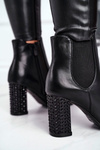 Women’s Boots On High Heel Black In Your Eyes