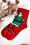 Men's Socks Santa Claus Red