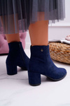 Women's Heeled Boots Sergio Leone Navy Blue BT520