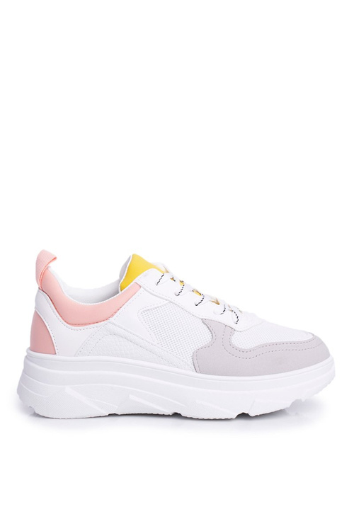 Sporty Women's Shoes Pink White Fresno