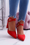 Women's Stiletto pumps Red High Traffic