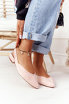 Suede Ballerinas On A Heel S.Barski Pink