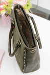 Monnari Olive Classic Urban Bag with Rivets