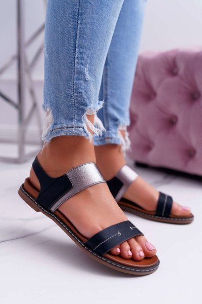 Women's Flat Sandals Sergio Leone SK014 Black Agrina