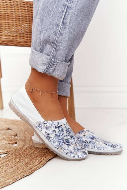 Women's Leather Ballerinas Maciejka White 01930-85