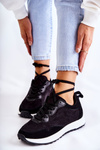 Women's Suede Sports Shoes Black Nayla