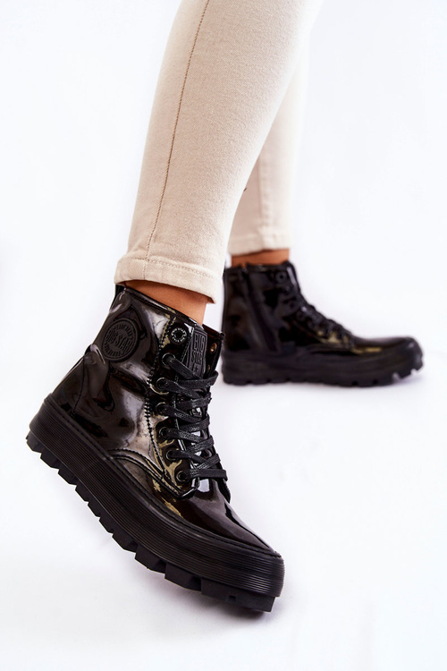 High Sneakers Big Star KK274533 Black