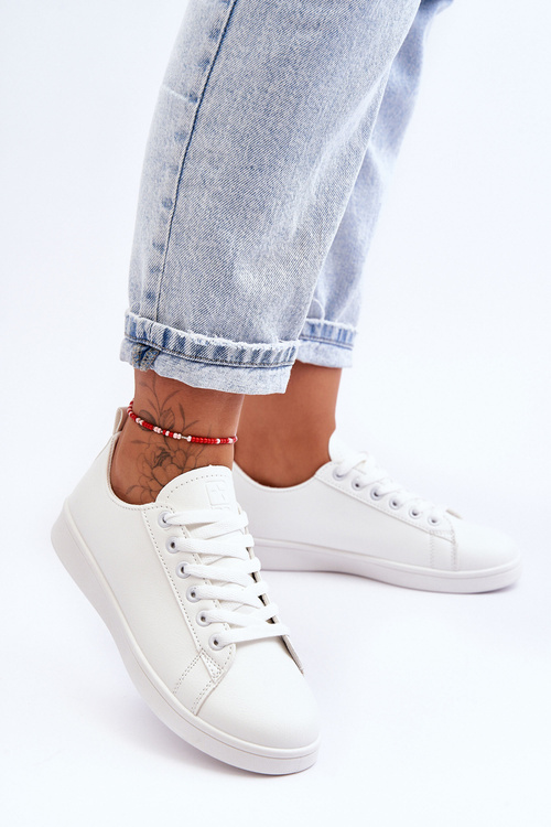 Women's Leather Classic Sneakers White Unlimited