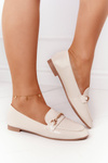 Classic Women's Loafers Beige Eloquence