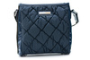 Quilted Navy Blue Handbag Letter Bag Nobo