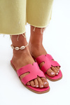 Women's Flat Sandals with Cutouts Fuchsia Fiviama